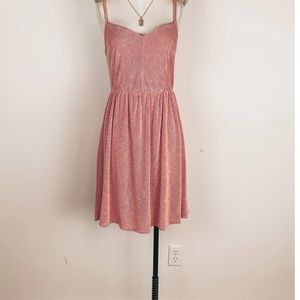 Swing dress in corded coral size large.